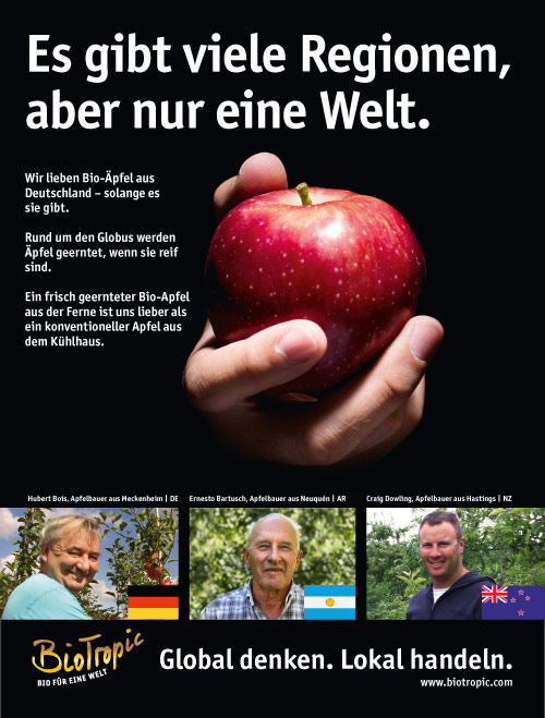 BioTropic - ORGANICS FOR ONE WORLD - Organic apples from overseas –  environmentally friendly?